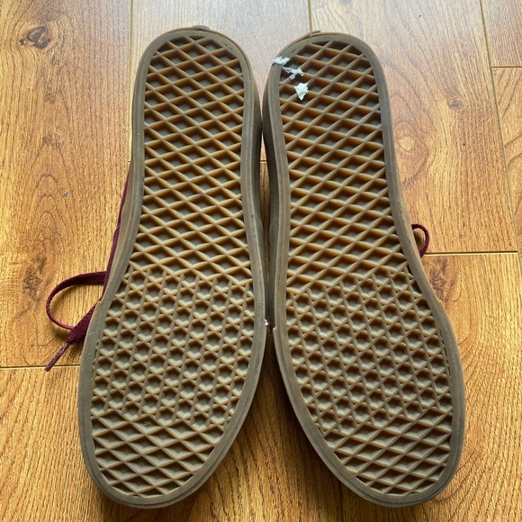 VANS shoes VANS OFF THE WALL Classic Canvas Burgundy women 9.5 - Picture 3 of 3